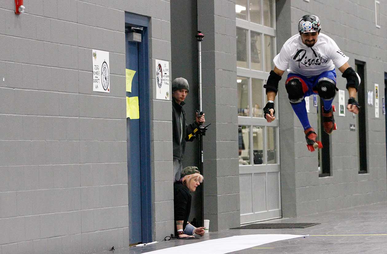 Longest forward jump on roller skates Guinness World Records